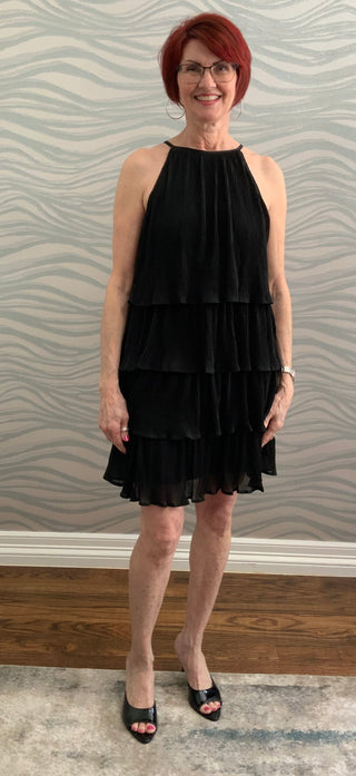 Pleated Cocktail Dress