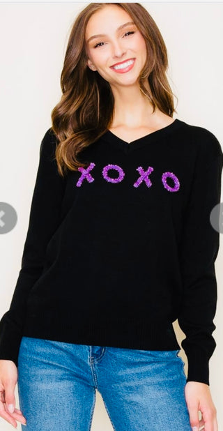 XOXO Black Sweater